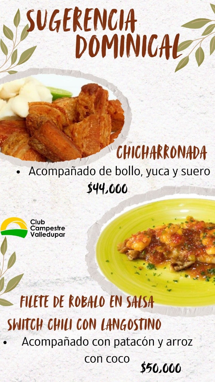menu sugerencia